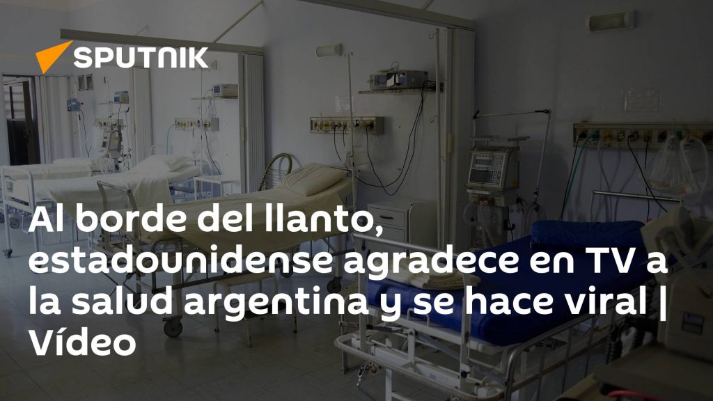 On the verge of tears, the American thanks Argentina's health on TV and goes viral |  Video
