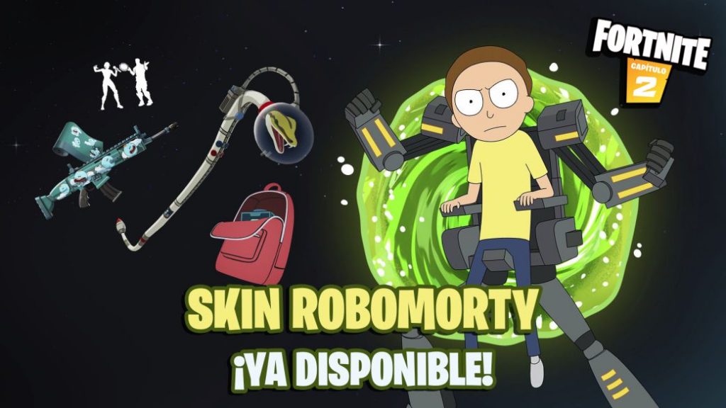 Morty comes to Fortnite;  This is RoboMorty skin