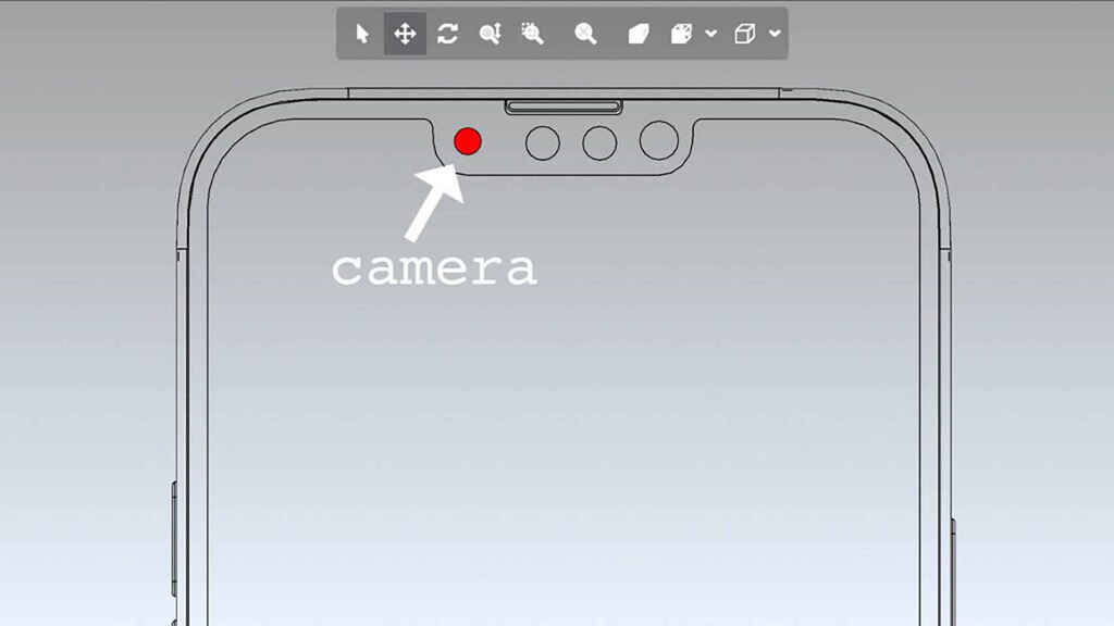 CAD model camera from iPhone 13