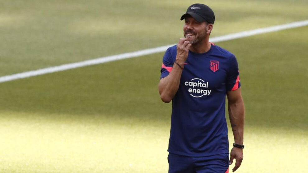 Atletico Madrid: Simeone: "He started Sunday morning to go to the stadium ... it's great"