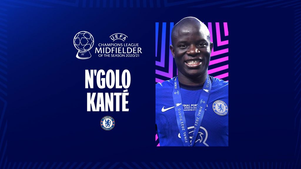 UEFA Champions League Player of the Year: N'Golo Kante |  Champions League