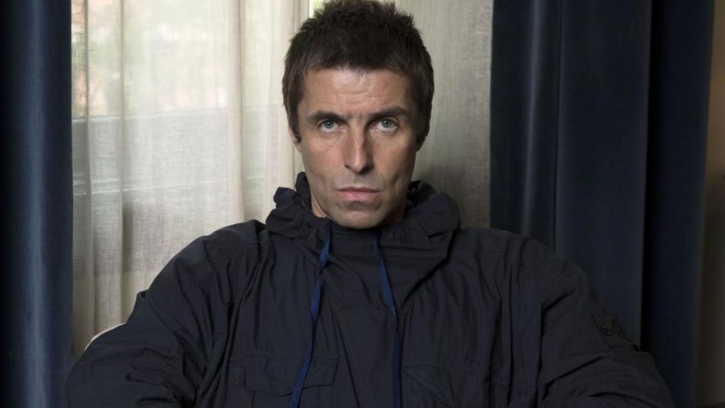 Liam Gallagher bruised face after helicopter accident