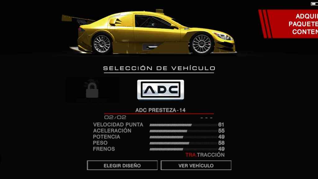 Vehicle selection at GRID Autosport