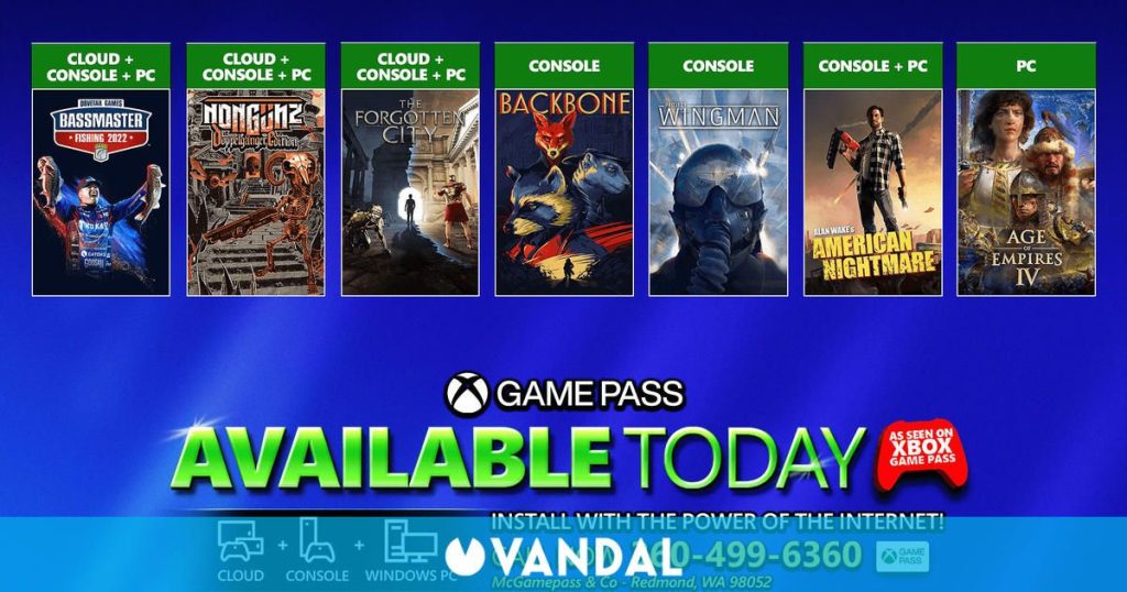 Xbox Game Pass 7 adds new games: Age of Empires 4, The Forgotten City, and more