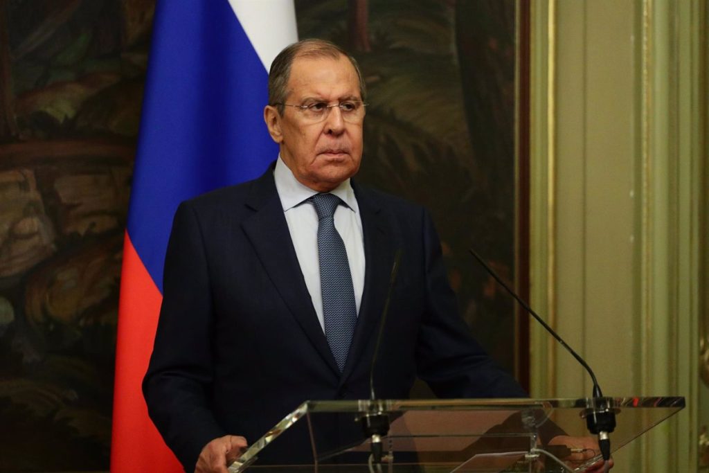 Lavrov accuses the United States of trying to "stoke a row" between Russia and the European Union over gas shipments