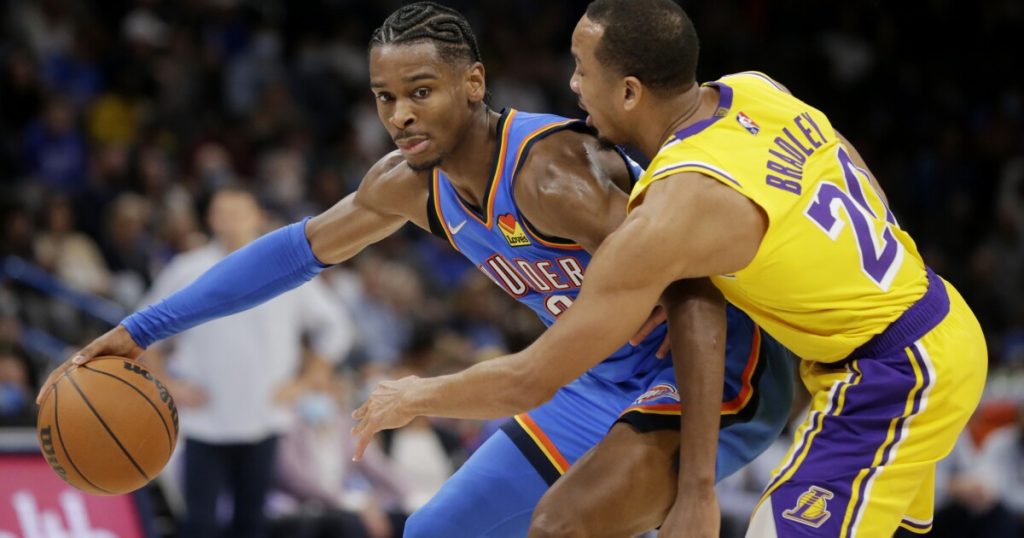 Thunder removes 26 points and beats the Lakers