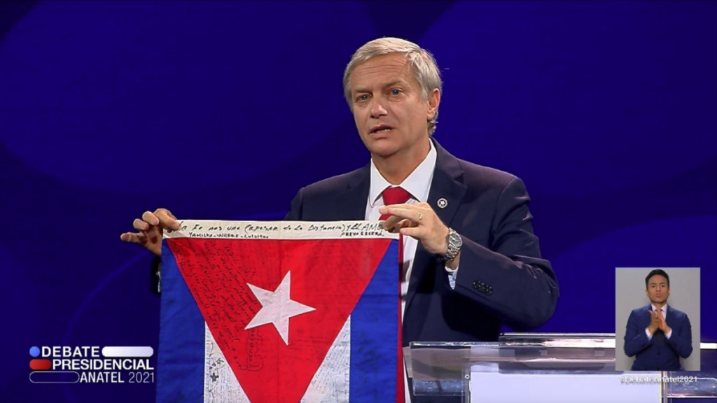 Chile's presidential candidate begins debate with message to Cubans