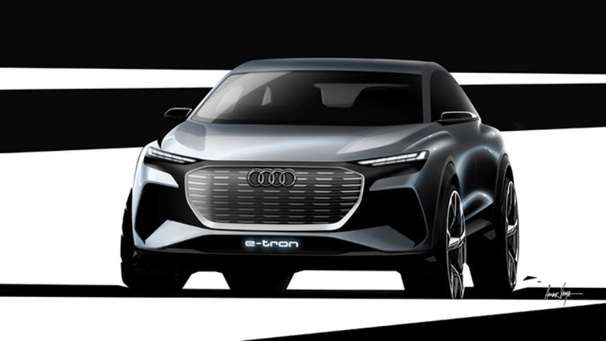 A preview of the new version of the Audi e-tron.