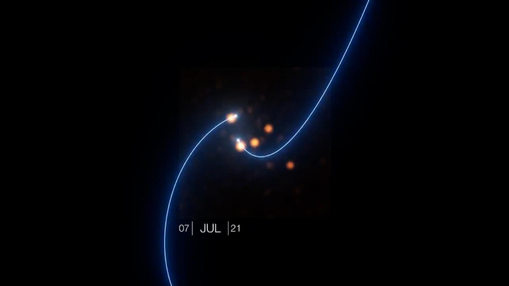 The star breaks the record by approaching a black hole