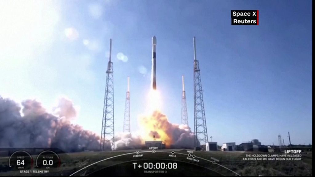SpaceX launches hundreds of small satellites orbiting the Earth