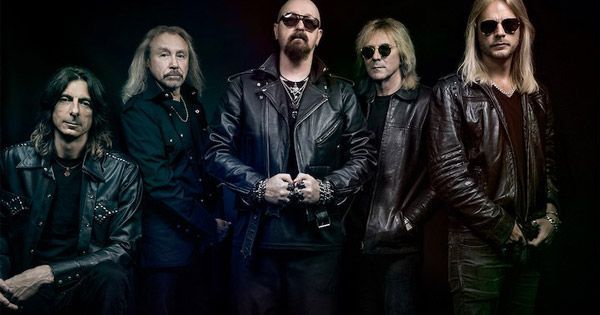 Rob Halford shoots a close-up video in full rehearsal with Judas Priest