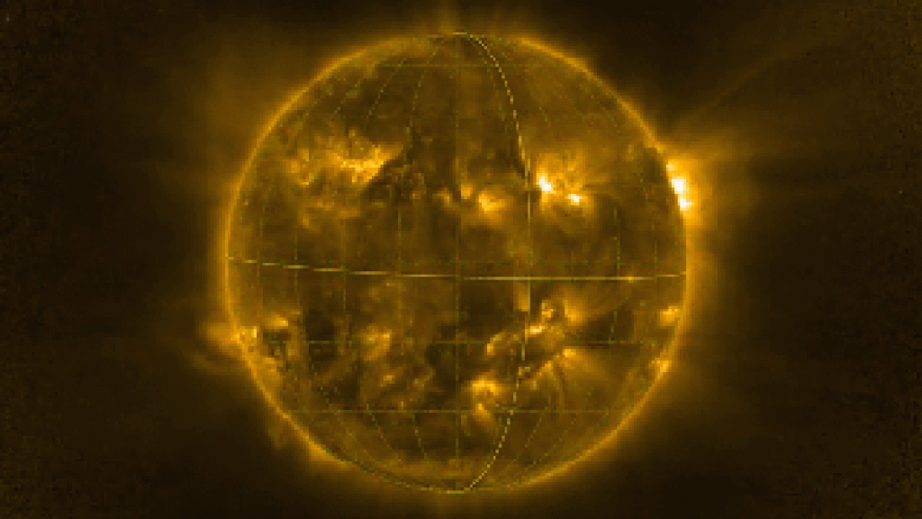The Solar Orbiter is located halfway between the Sun and the Earth