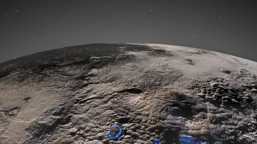 They discovered that Pluto has giant ice volcanoes