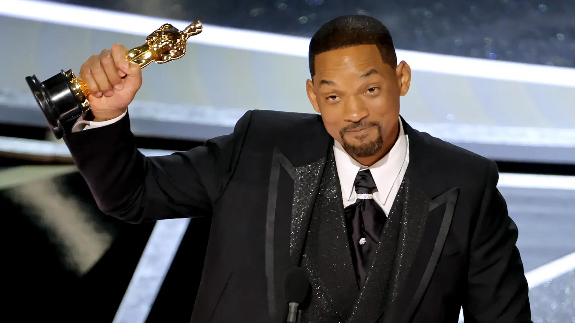 Actor Will Smith accepts an Oscar for The Williams Method
