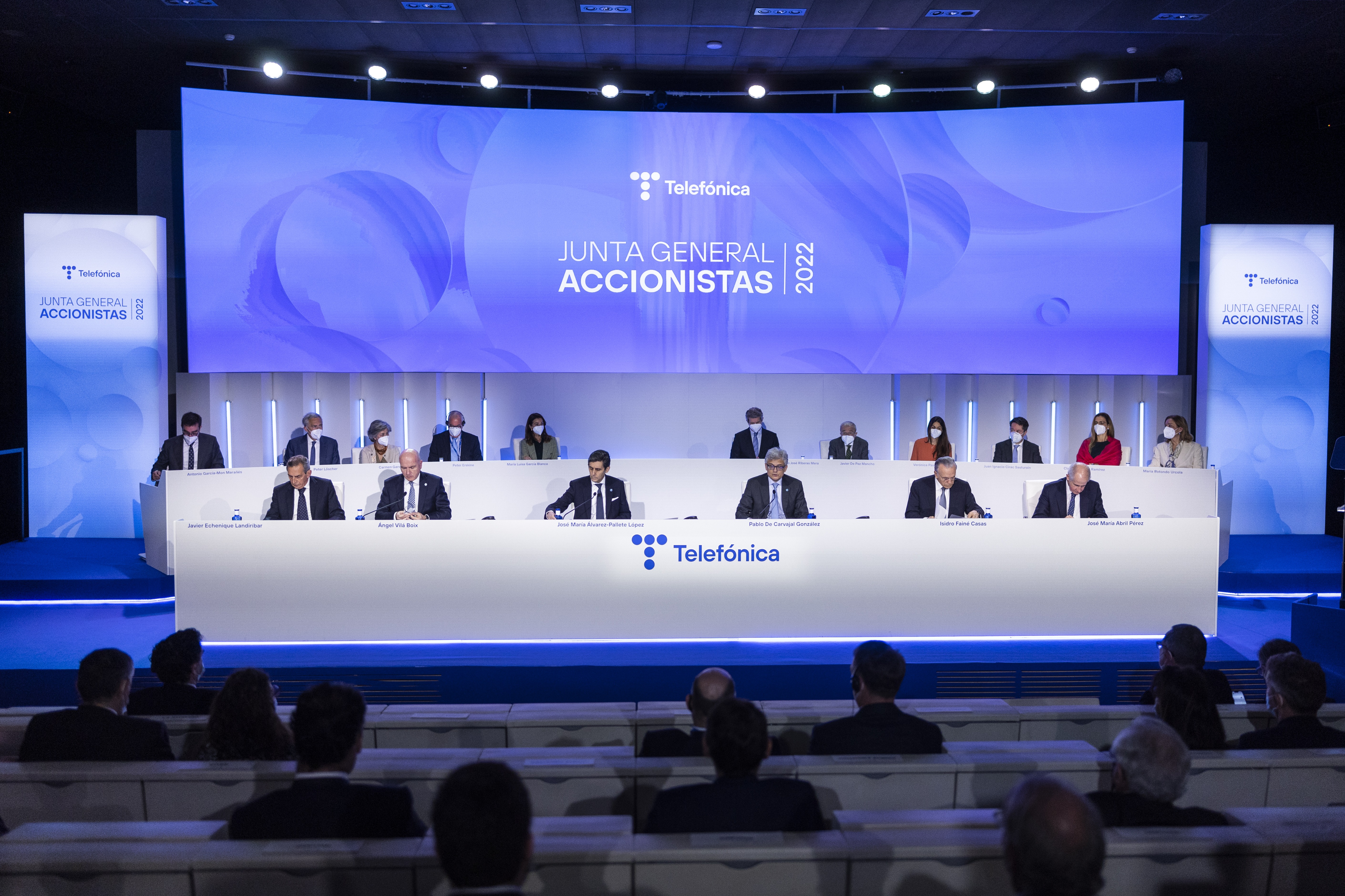 The general meeting of Telefónica shareholders, on Friday, in Madrid.