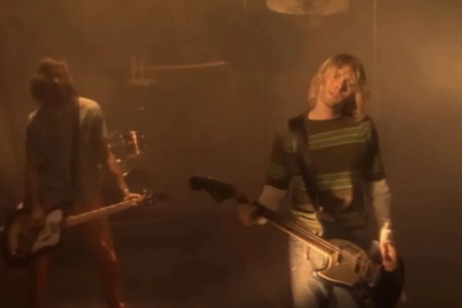The guitar used by Kurt Cobain in the Smells Like Teen Spirit video is up for auction