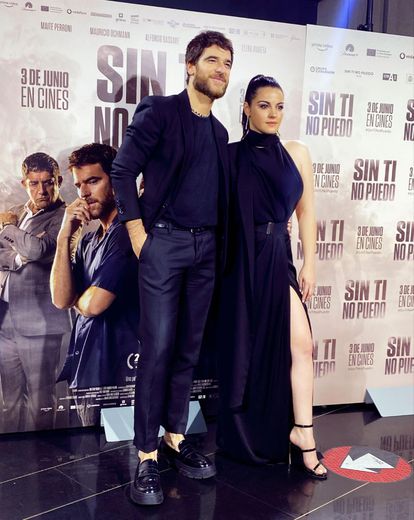 Maite Peroni and Alfonso Basavi at the film's premiere in Madrid, Spain.