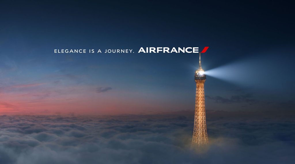 Air France climbs the Eiffel Tower to take style to the top