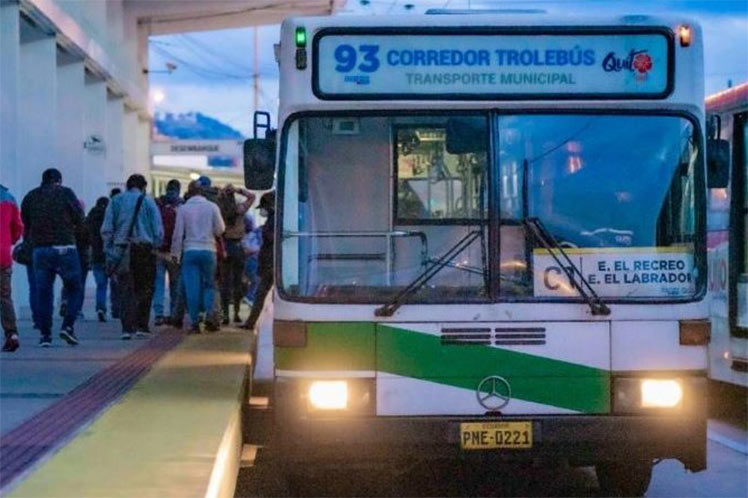 Ecuador's capital will partially make transportation available