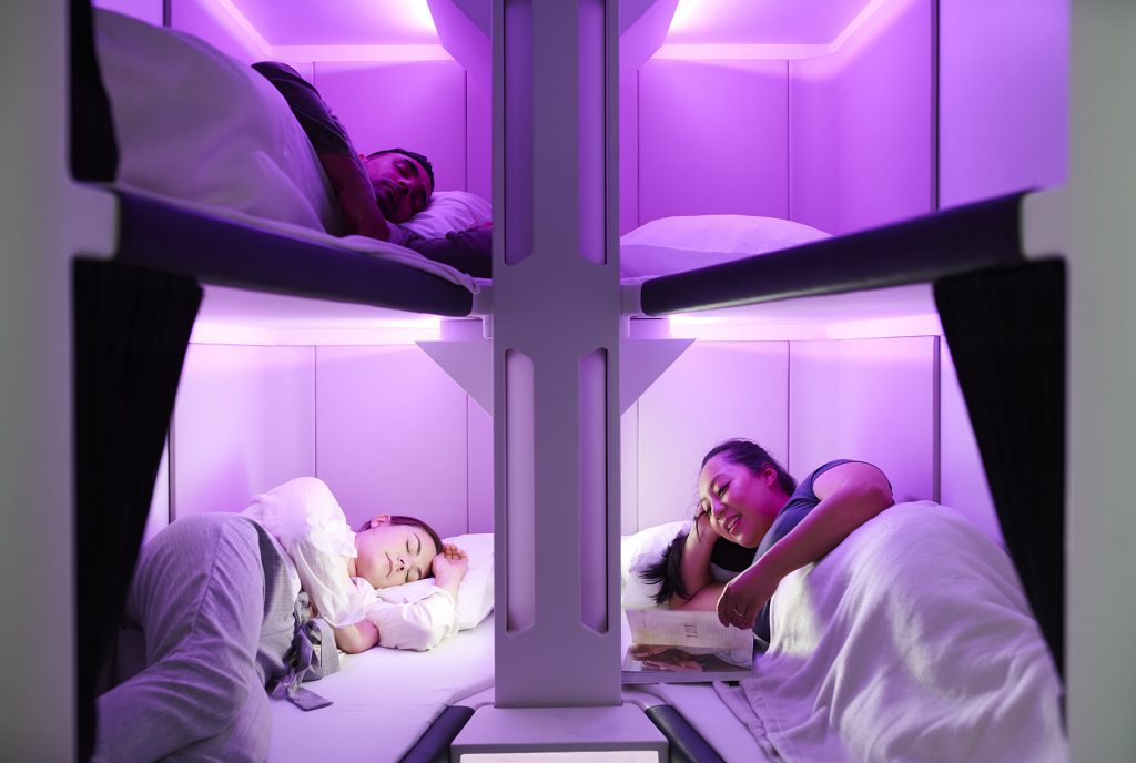 A bed in economy: Air New Zealand unveils new cabins for its Boeing 787
