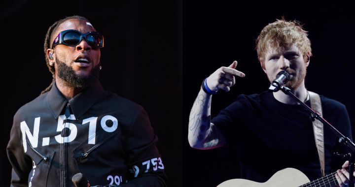 Ed Sheeran sings in the elevator with Burna Boy on For My Hand |  Video clip |  Present