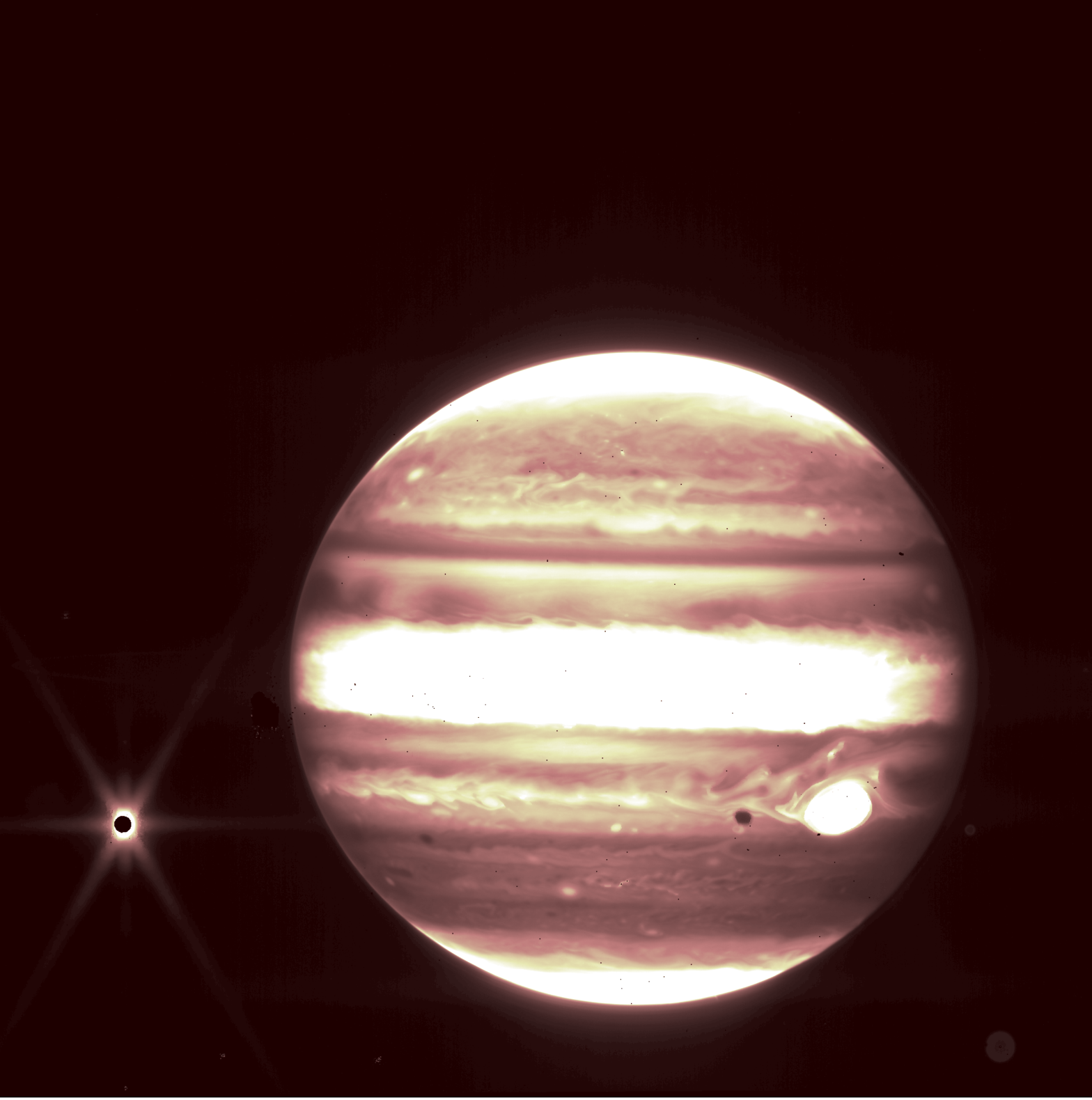 Image of Jupiter by the James Webb Telescope.  (Image: NASA)