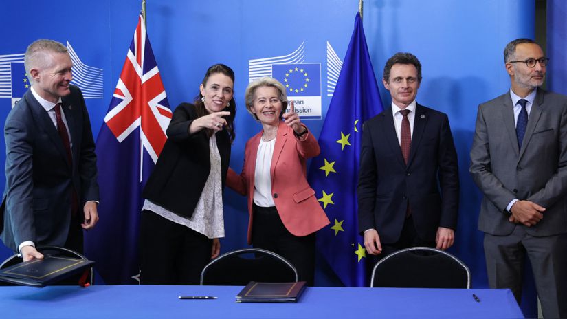 The European Union and New Zealand announced a free trade agreement