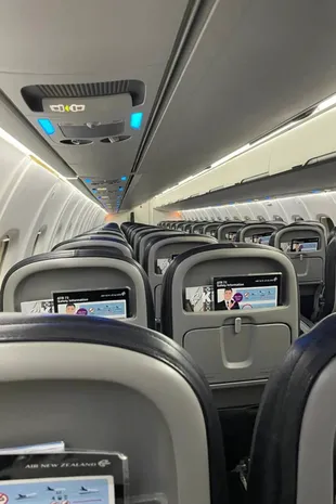 The flight between New Plymouth and Napier was completely empty