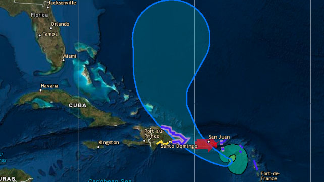 Tropical Storm Fiona advances over the Caribbean;  Hurricane Warning for Puerto Rico - NBC 7 South Florida