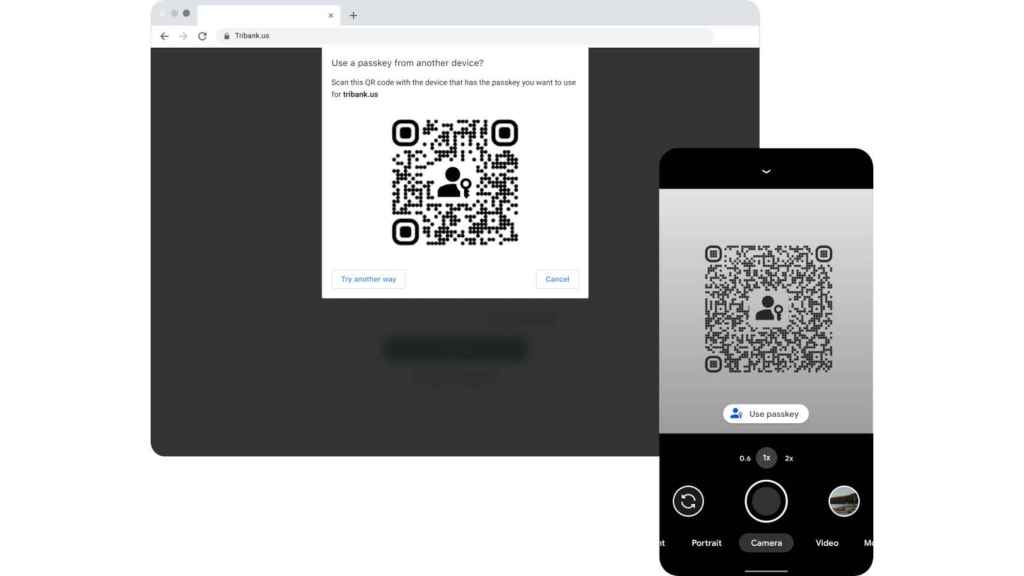 To log in from the computer, we can scan the QR code