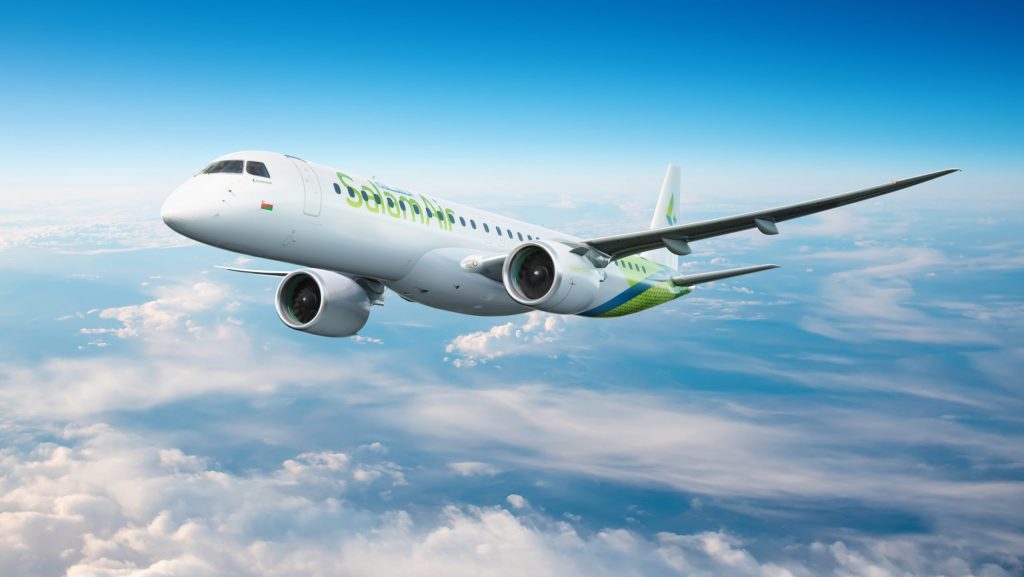 SalamAir has placed an order for 12 Embraer E195-E2 aircraft