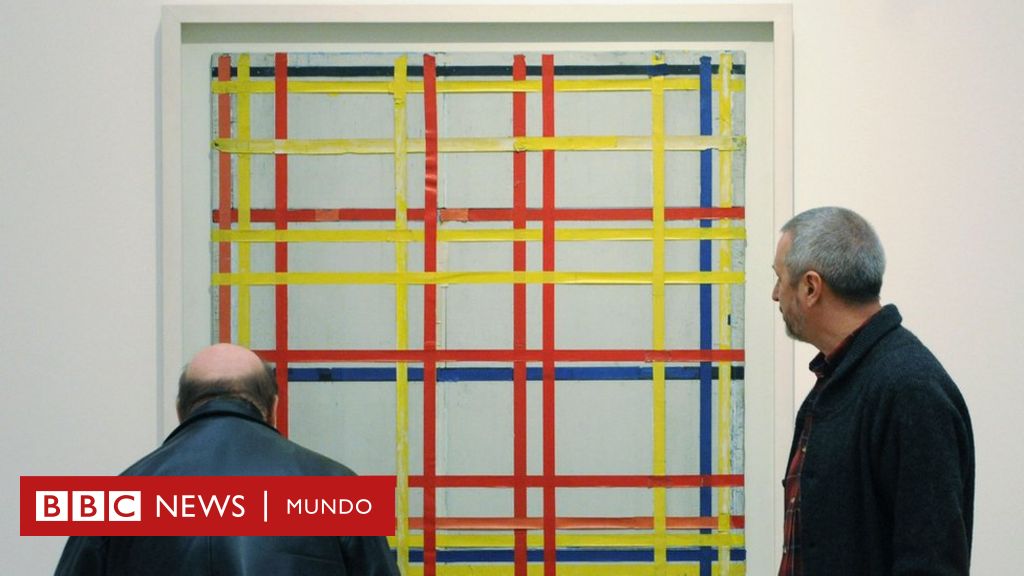 Piet Mondrian's painting that hung upside down for over 75 years