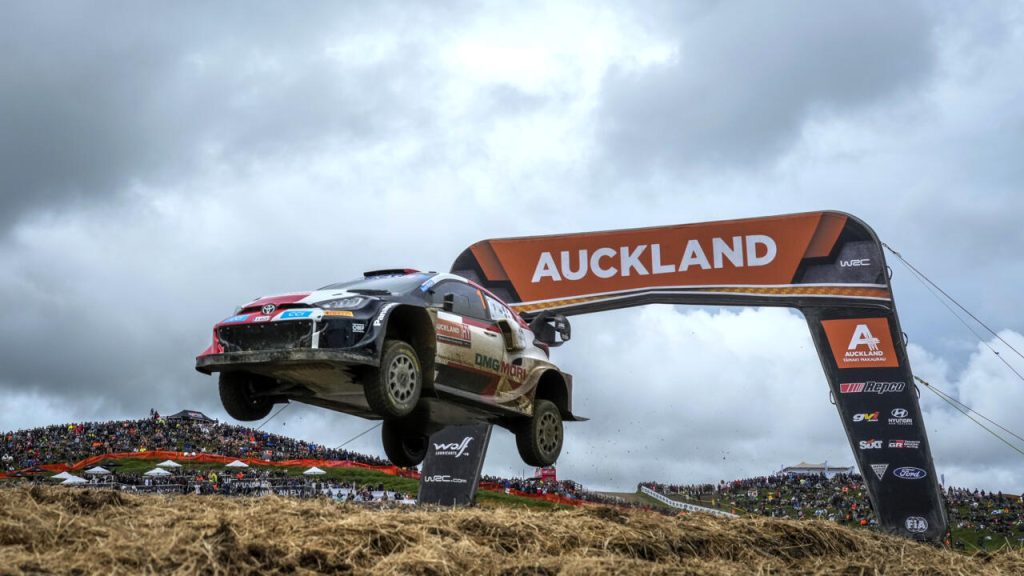 Calle Rowanbere won the rally in New Zealand and was crowned world champion