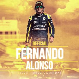 Fernando Alonso Calendar - 18 Months (2022-2023) - 22 x 22 cm
