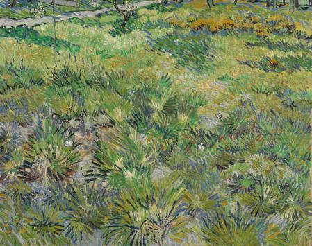 Tall Grass and Butterflies by Van Gogh
