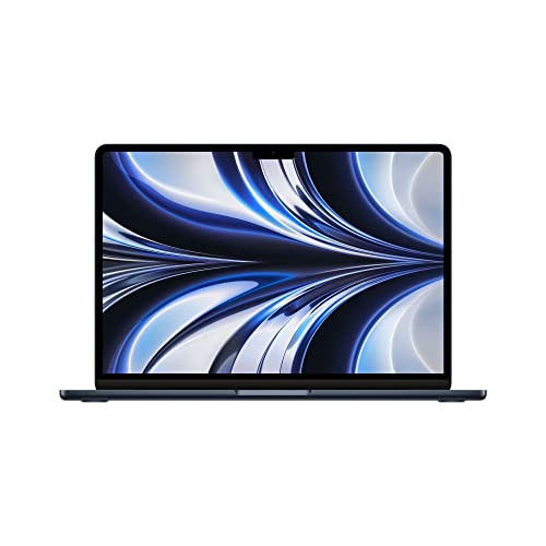 2022 Apple MacBook Air Laptop with Apple M2 Chip: 13.6-inch Liquid Retina Display, 8GB RAM, 256GB SSD, Backlit Keyboard, Midnight Black