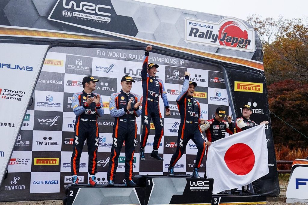 Rally Japan 2022: Hyundai collides with Toyota in an unexpected finish to a two-way match in Japan