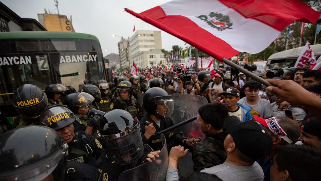 At least 16 people have died in Peru during protests following the dismissal of Pedro Castillo
